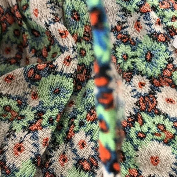 Zara Womens Top Size Medium Floral Print Shoulder Straps Elastic At Waist - Picture 10 of 10